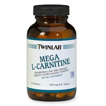Twinlab Mega L-Carnitine 90 таб