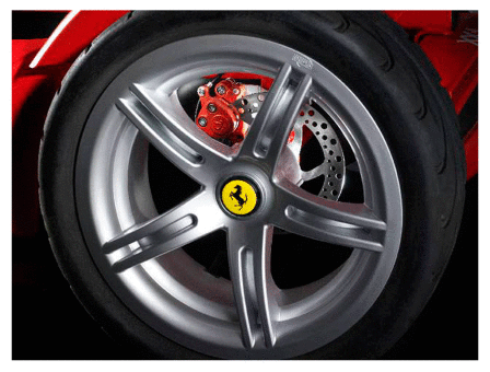 Колесо левое 430L для веломобиля Berg Ferrari Exclusive
