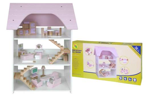 Кукольный домик с мебелью Babygarden Friendly