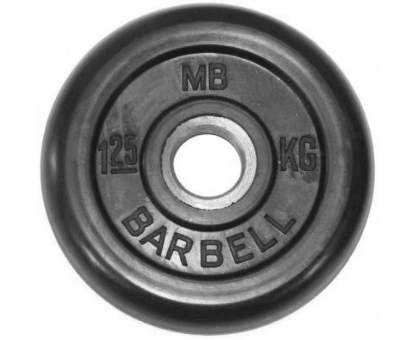 Диск обрезиненный MB BARBELL диаметр 31 мм (металлическая втулка)
