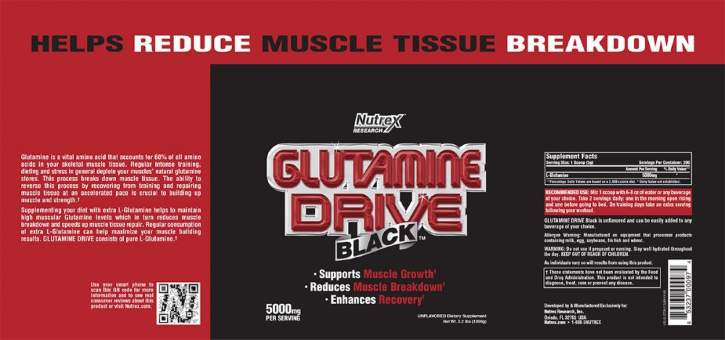 Nutrex Glutamine Drive 500 гр / 500g