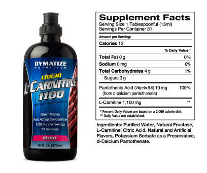 Dymatize L-Carnitine 1100 Liquid 473 мл
